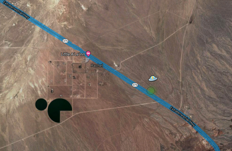 Na mapach Googla znalazłem UFO