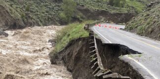 Park Yellowstone został zamknięty po powodzi